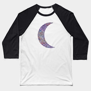 Graffiti Wall Moon Baseball T-Shirt